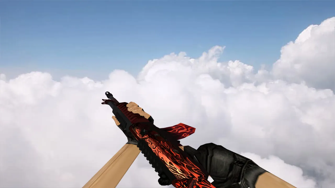Модель Galil Scorching Dragon для CS 1.6 - Уникальные текстуры и анимация - скриншот 2