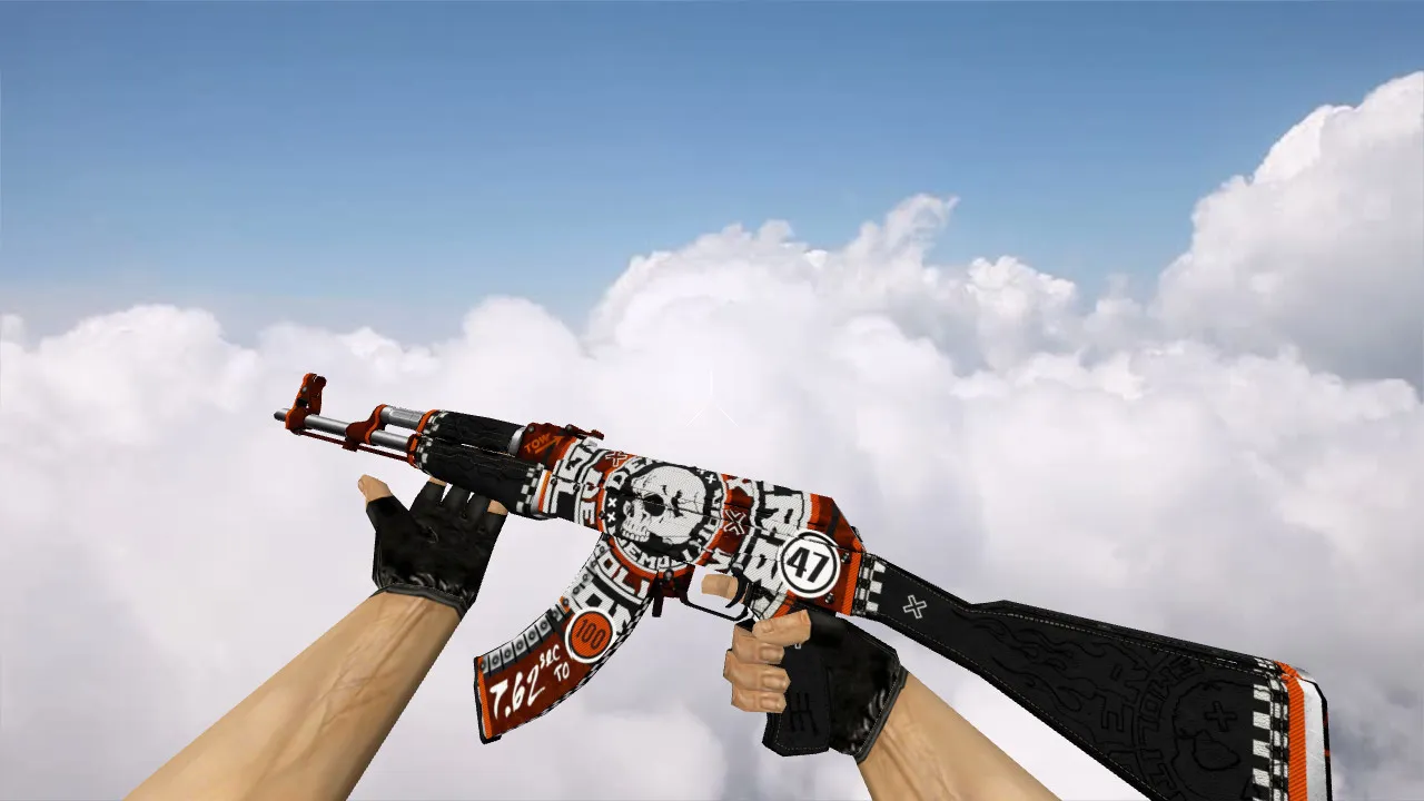 Модель «AK-47 Demolition» для CS 1.6: качество и уникальный дизайн — скриншот 1