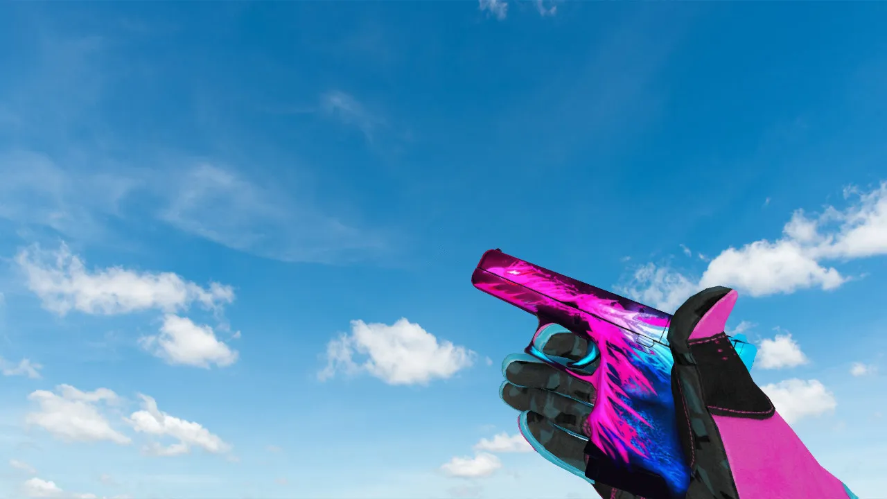 Glock Splash Burn для CS 1.6: уникальная модель с качественным дизайном - скриншот 1