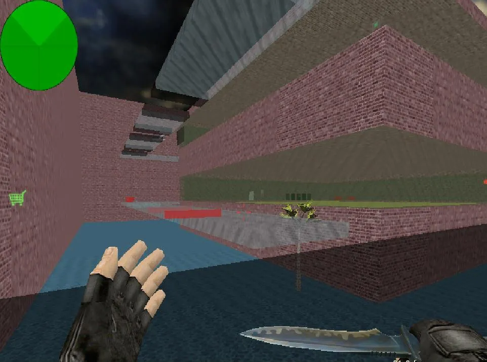 deathrun_glass_d3d - карта Deathrun для CS 1.6: точки, роли, боты (.nav), оптимизация - скриншот 1
