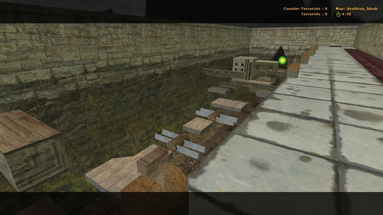 deathrun_bleak для CS 1.6: deathrun-карта, точки, маршруты и .nav для ботов - скриншот 1