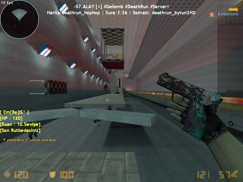 deathrun_hophop для CS 1.6: карта deathrun, точки, .nav для ботов и оптимизация под старые ПК - скриншот 7