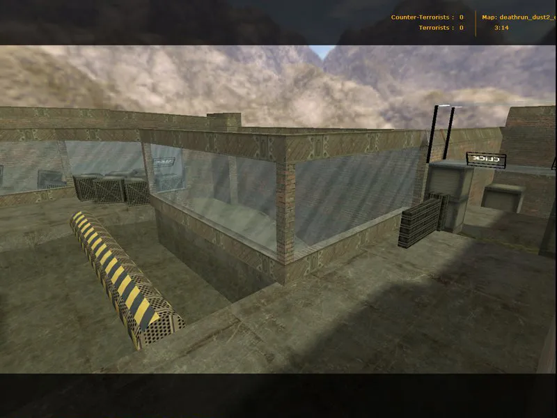 deathrun_dust2_click21 для CS 1.6: тактика за Terror/CT, точки, боты и оптимизация карты - скриншот 1