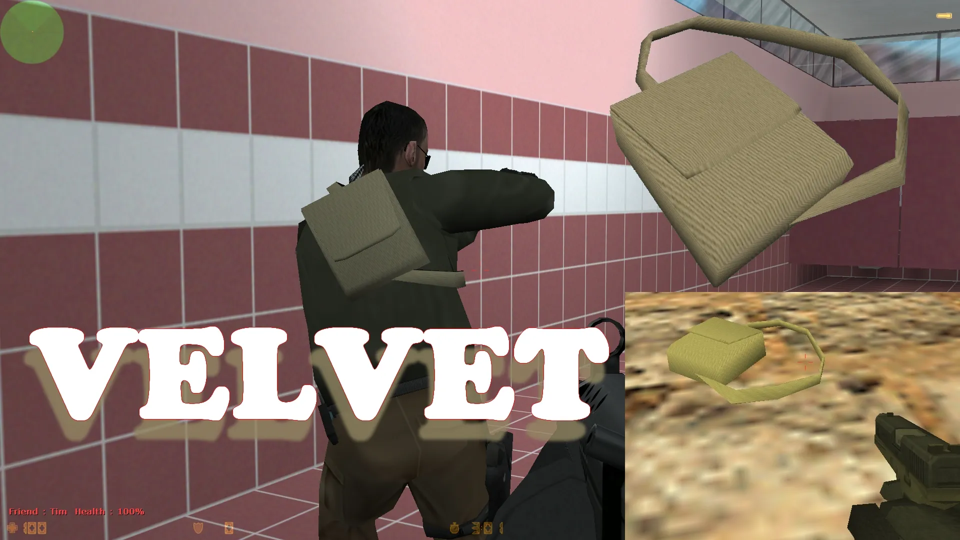 Модель «Modern Backpack» для CS 1.6: v_ p_ w_ модели, звуки, анимация осмотра, текстуры и настройка - скриншот 10