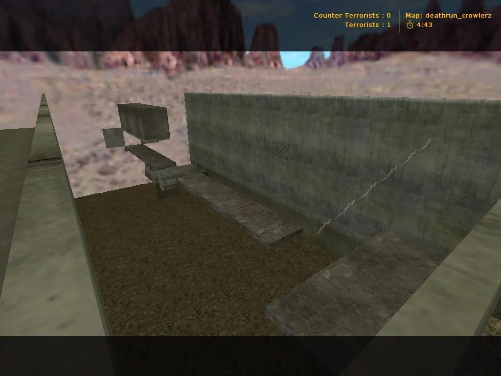 deathrun_crowlerz для CS 1.6: карты deathrun, точки, тропа ловушек и правила без лагов - скриншот 1