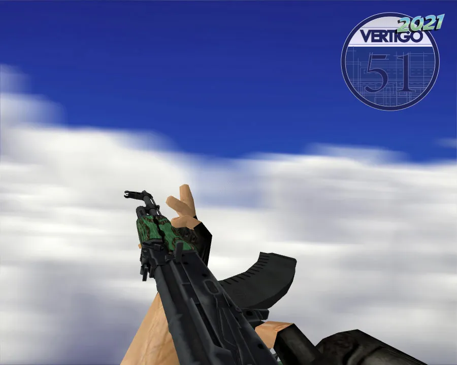 AK-47 | Зелёный глянец для CS 1.6 - Модели оружия - скриншот 2