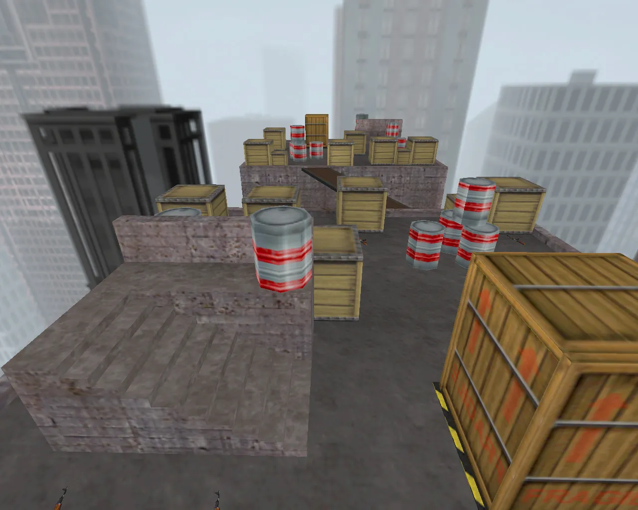 aim_crazyjump для CS 1.6: практика стрельбы в прыжках, наведения и контроля отдачи на AIM карте - скриншот 2