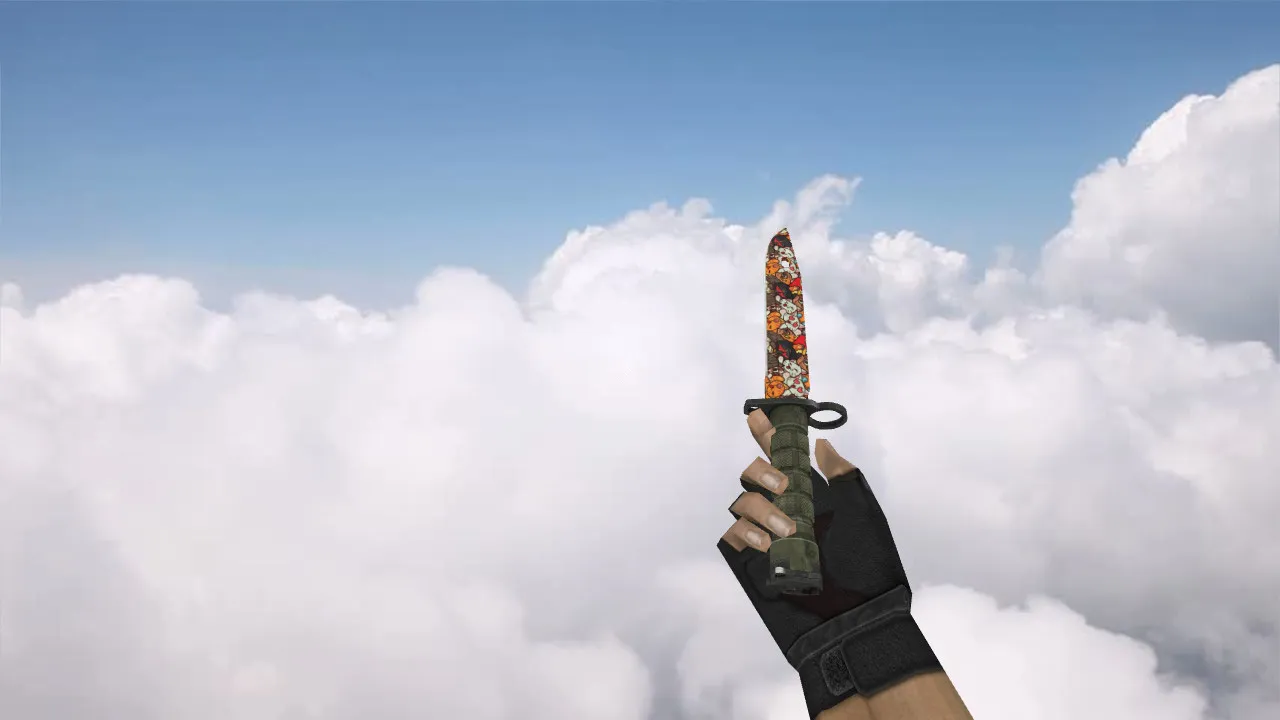 Модель ножа Bayonet «Лапки» v_ для CS 1.6: p_ w_ файлы, звук, анимация осмотра, текстуры и настройка - скриншот 1