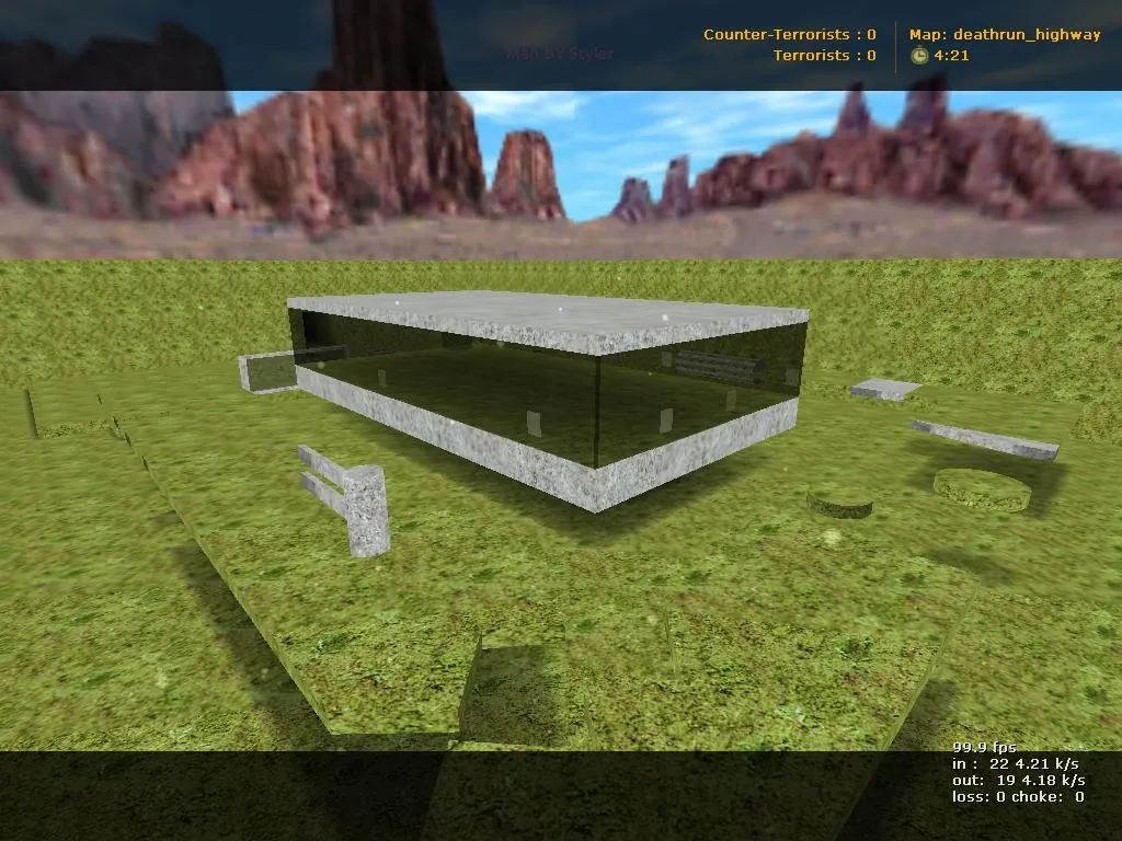 deathrun_highway для CS 1.6: маршрут, точки, .nav и оптимизация карты - скриншот 2