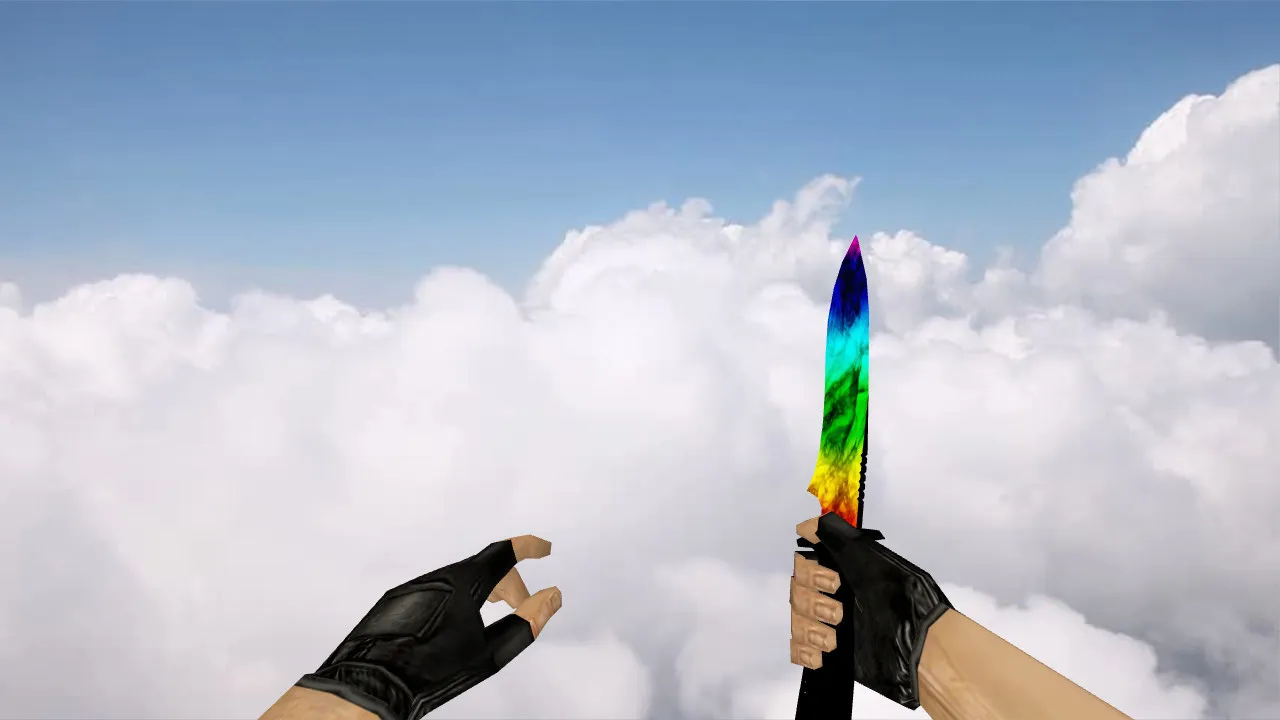 Default Knife Marbale для CS 1.6: v_, p_, w_ модели, анимация осмотра, звук и текстуры - скриншот 1