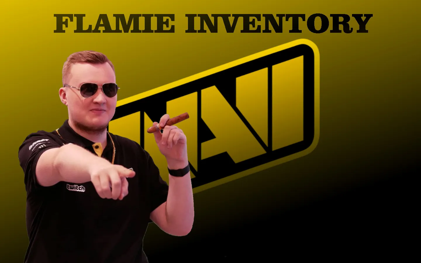 Инвентарь Navi Flamie для CS 1.6: паки оружия v_/p_/w_ модели, звуки, анимация осмотра, перчатки и нож — скриншот 1