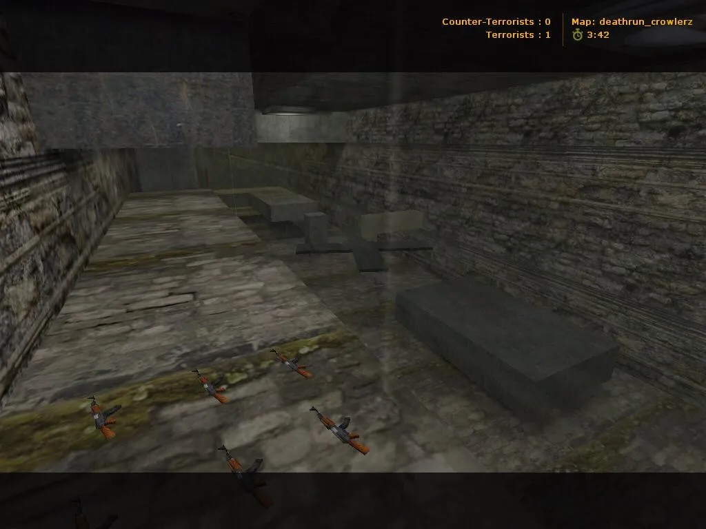 deathrun_crowlerz для CS 1.6: карты deathrun, точки, тропа ловушек и правила без лагов - скриншот 2