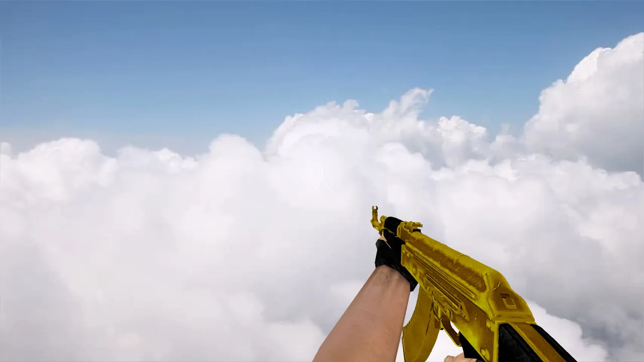 Модель «AK-47 Golden Anim» для CS 1.6 - Высокое качество и детали - скриншот 4