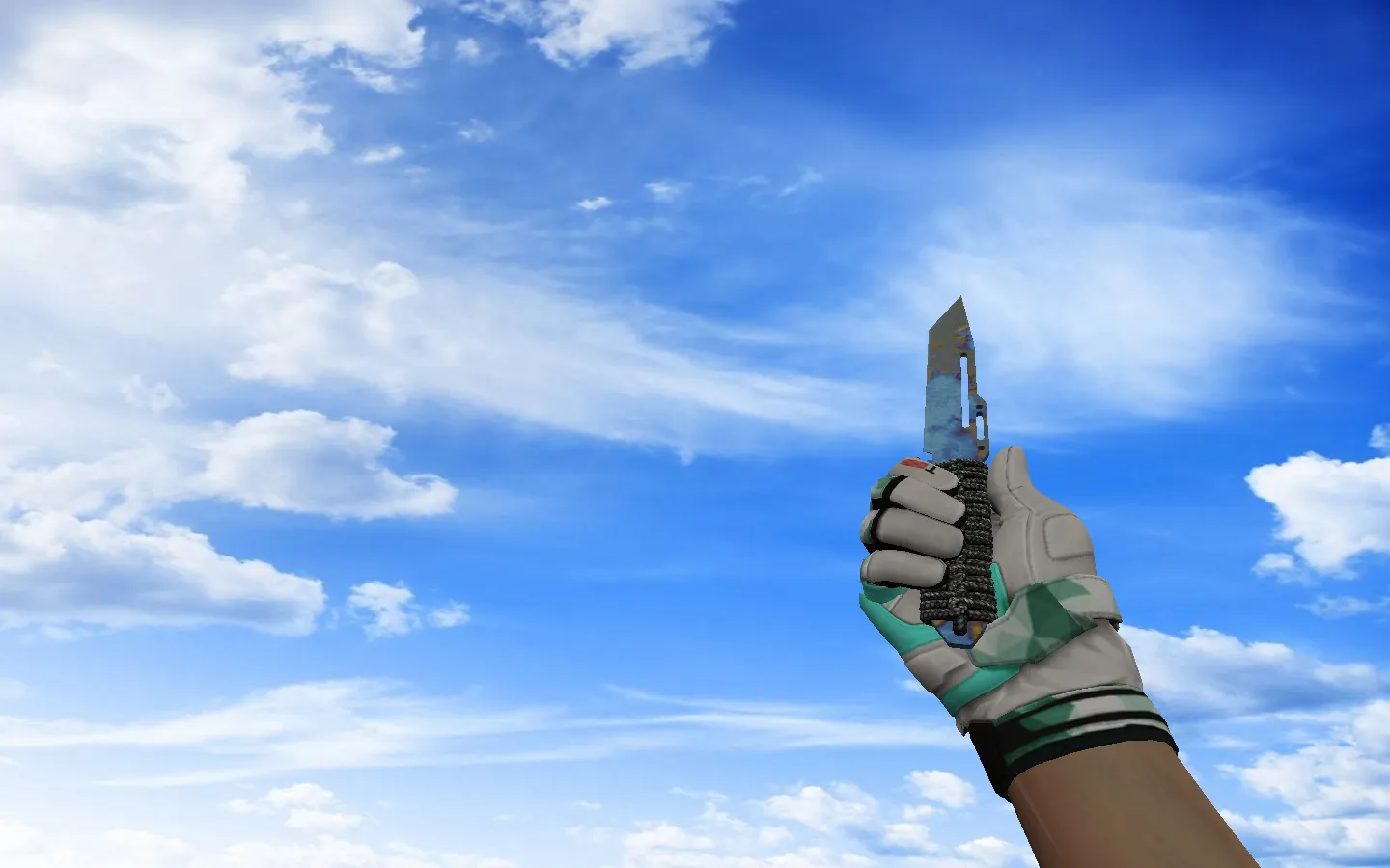 v_ и p_ модель ножа «Паракорд-нож | Поверхностная закалка» для CS 1.6: звуки, осмотр, текстуры - скриншот 1