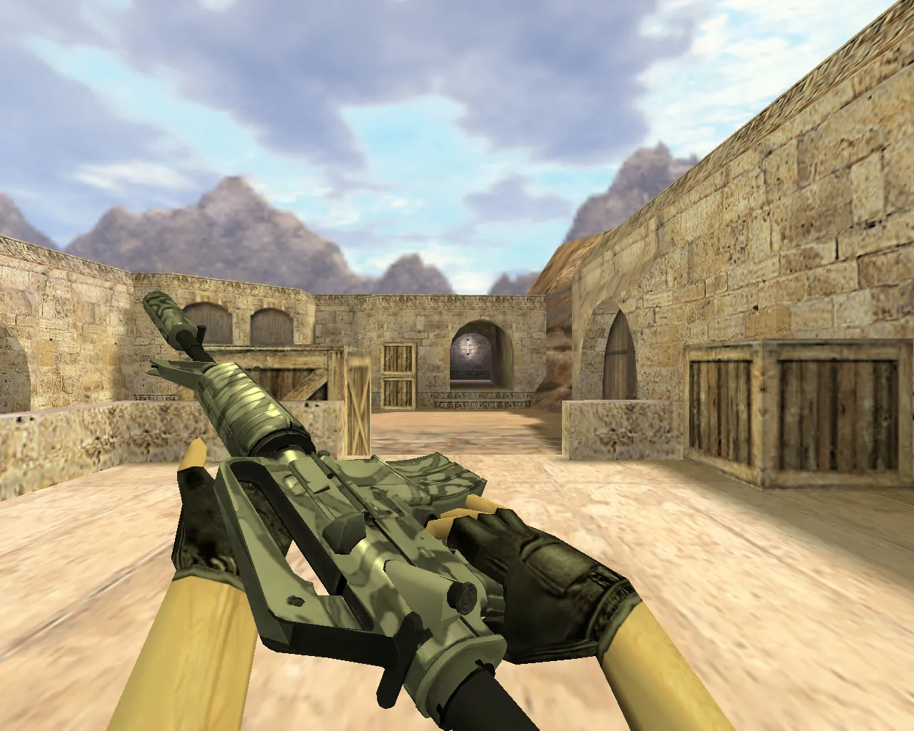Модель v_m4a1 «М4А1 Темная вода» для CS 1.6: p_ и w_ модели, звуки и анимация осмотра - скриншот 2