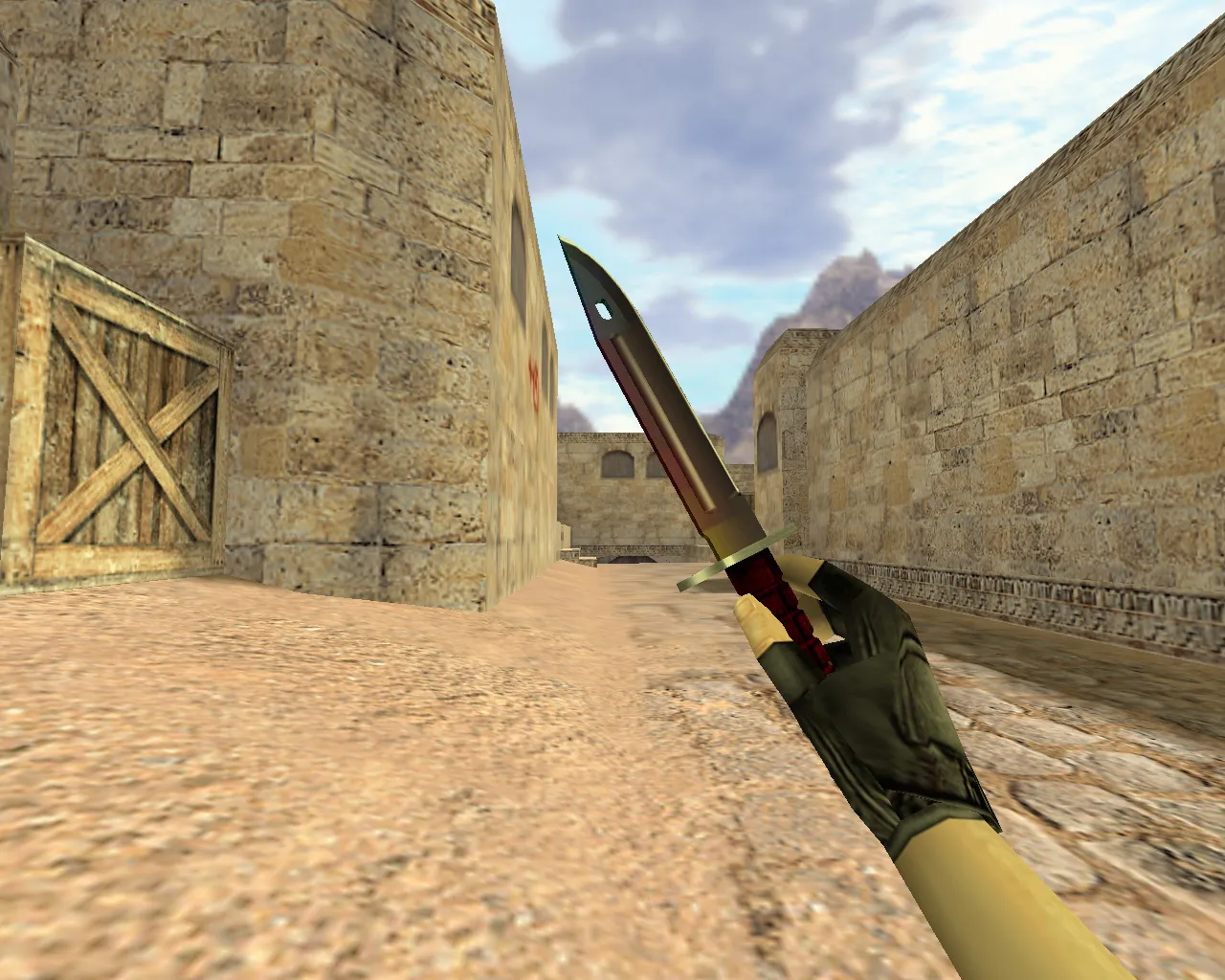 Модель «Штык-нож Радуга» v_knife p_knife w_knife для CS 1.6: звуки, анимация осмотра, качество текстур - скриншот 2