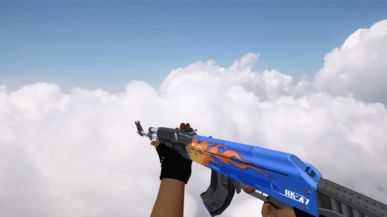 Модель v_ / p_ / w_ AK-47 «Stainless» для CS 1.6: звуки, анимация осмотра, текстуры и настройка - скриншот 2