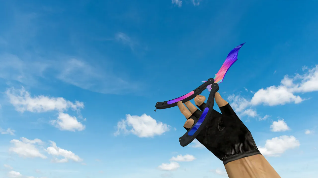 Модель «Butterfly Knife Lite» для CS 1.6: v_ и w_ модели, звук, анимация осмотра, текстуры и сборка - скриншот 1