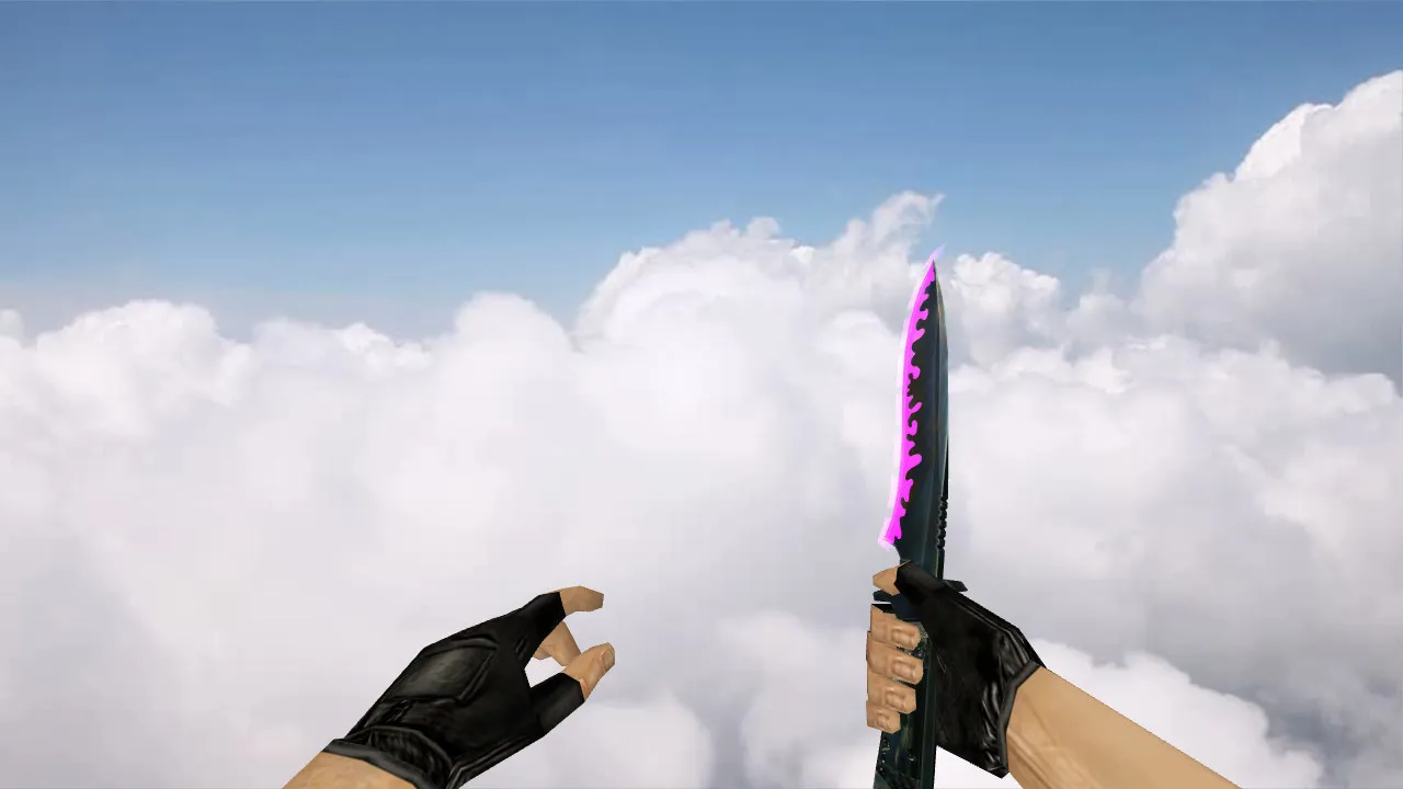 Модель «Knife Neon Pink» для CS 1.6: v_ и p_ модели, звуки, анимация осмотра, качество текстур - скриншот 1