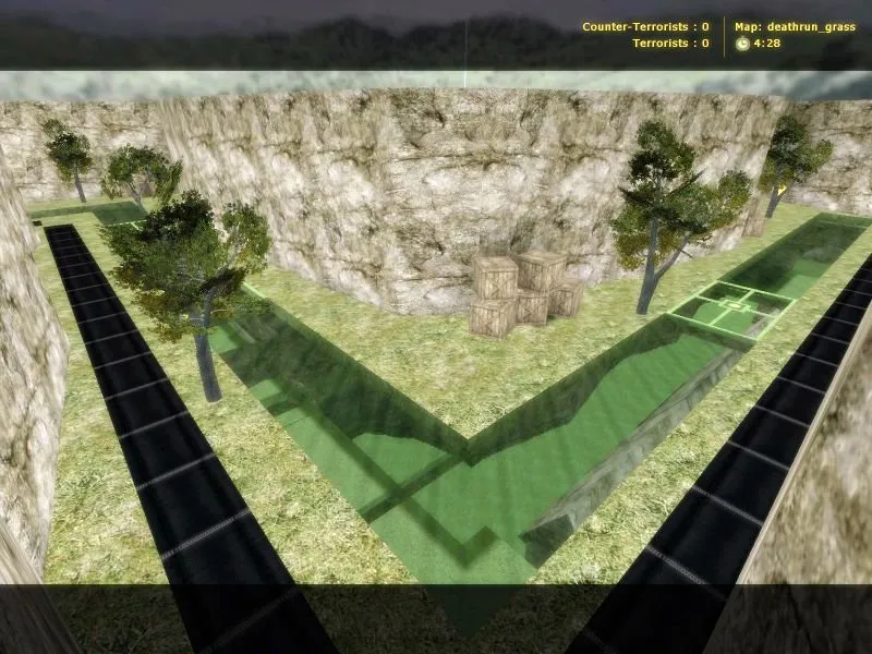 deathrun_grass для CS 1.6: deathrun-карта, равновесие команд, .nav для ботов, оптимизация wpoly/epoly - скриншот 2