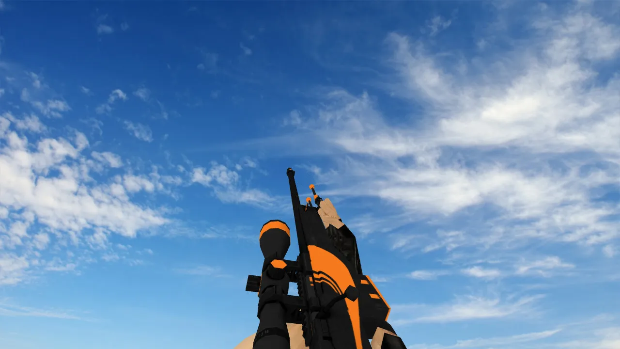 Скин AWP Orange Dash для CS 1.6 — необычная модель - скриншот 2