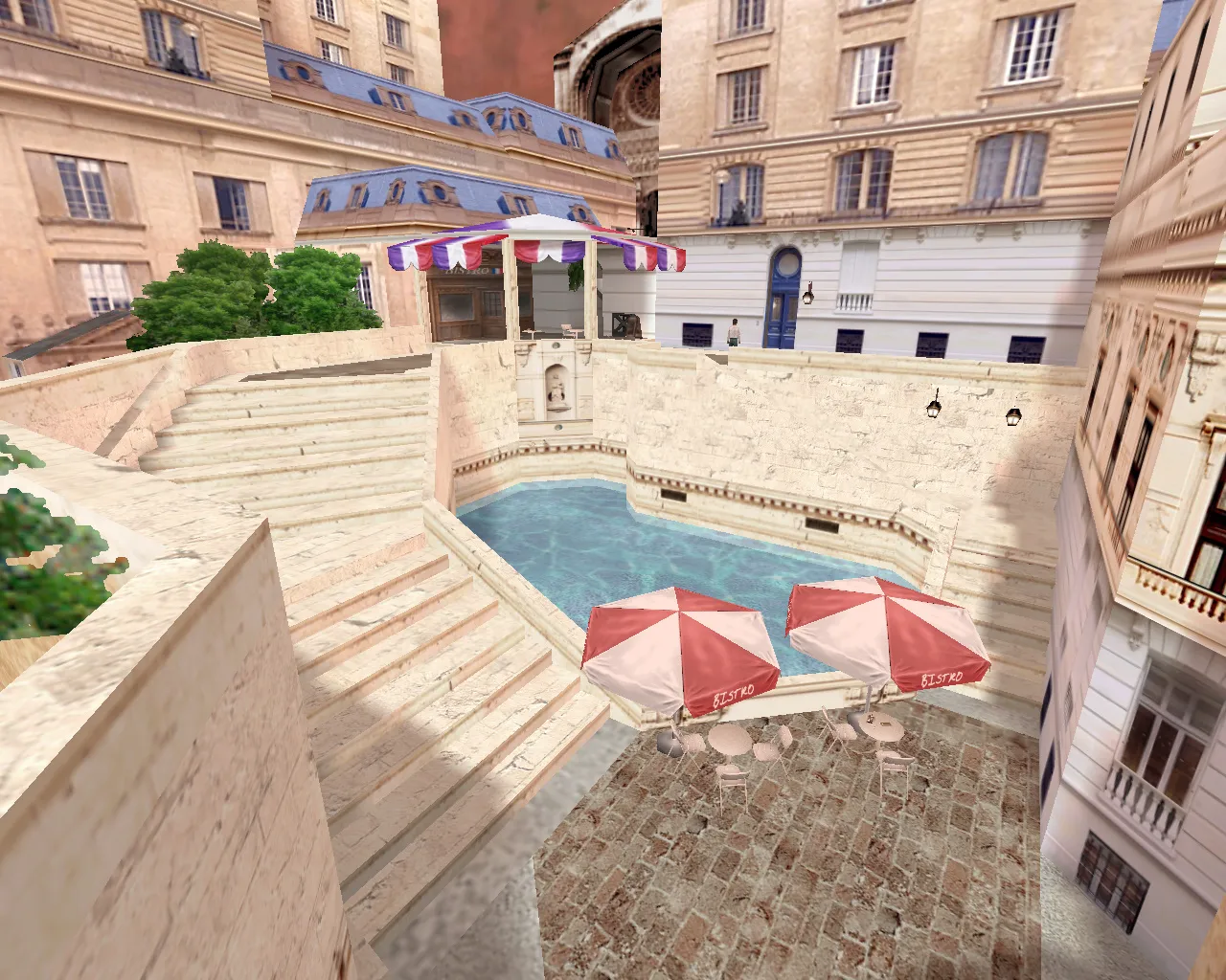 Карта cs_paris для CS 1.6: баланс сторон, точки под раунд и оптимизация wpoly/epoly - скриншот 2