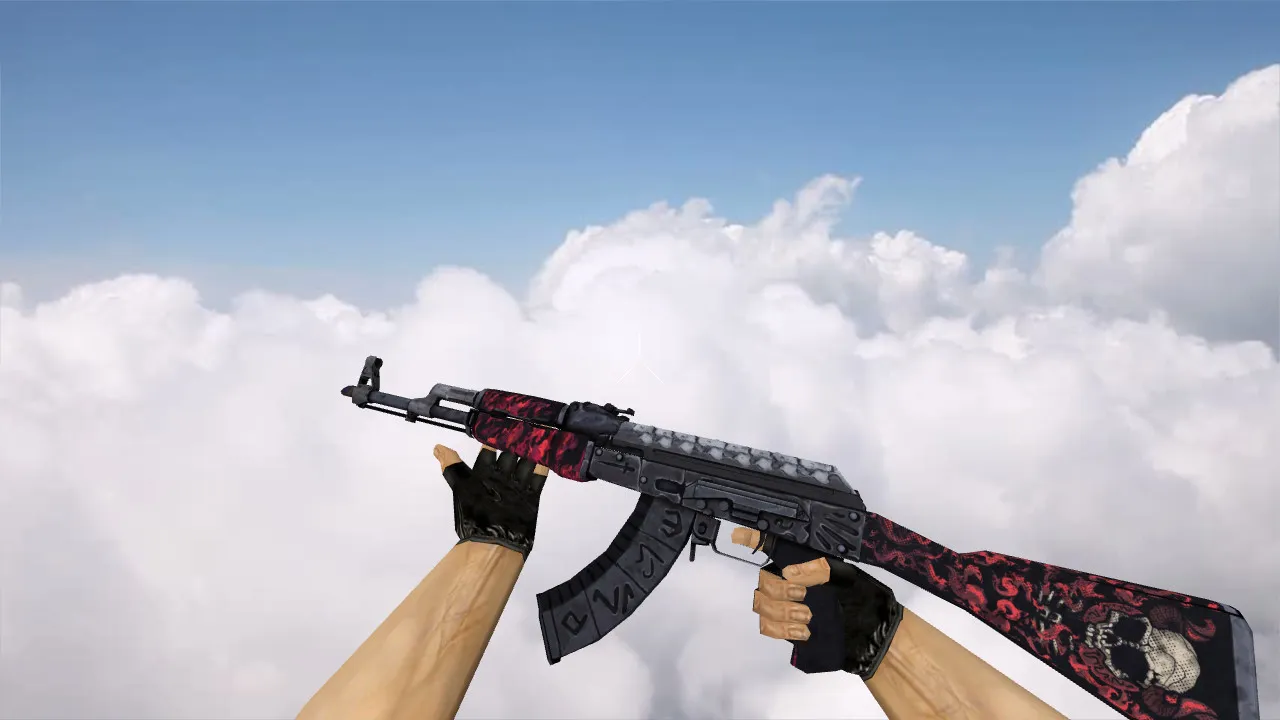 Модель AK-47 Shallow Grave v_ p_ w_ для CS 1.6: звуки, анимация осмотра, качественные текстуры - скриншот 1