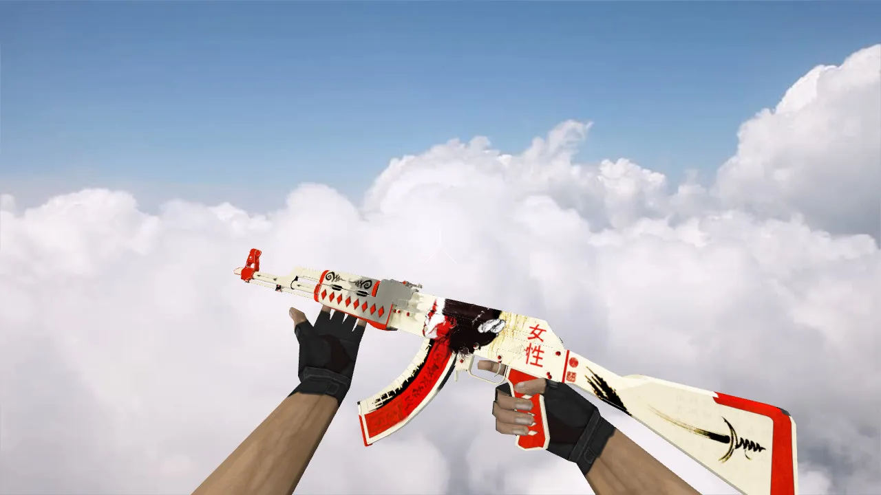 Модель «AK-47 Samurai» v_ / p_ / w_ для CS 1.6: звуки, анимация осмотра, норм текстуры - скриншот 1