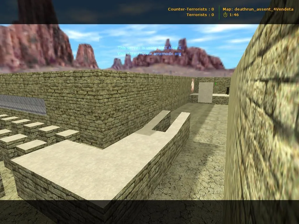 Карта deathrun_assent_4vendeta для CS 1.6: баланс сторон, точки, .nav и оптимизация - скриншот 7