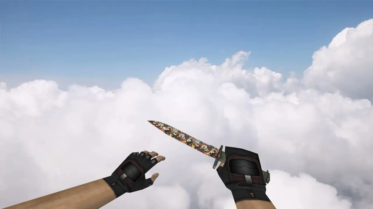 Модель ножа Bayonet «Лапки» v_ для CS 1.6: p_ w_ файлы, звук, анимация осмотра, текстуры и настройка - скриншот 3