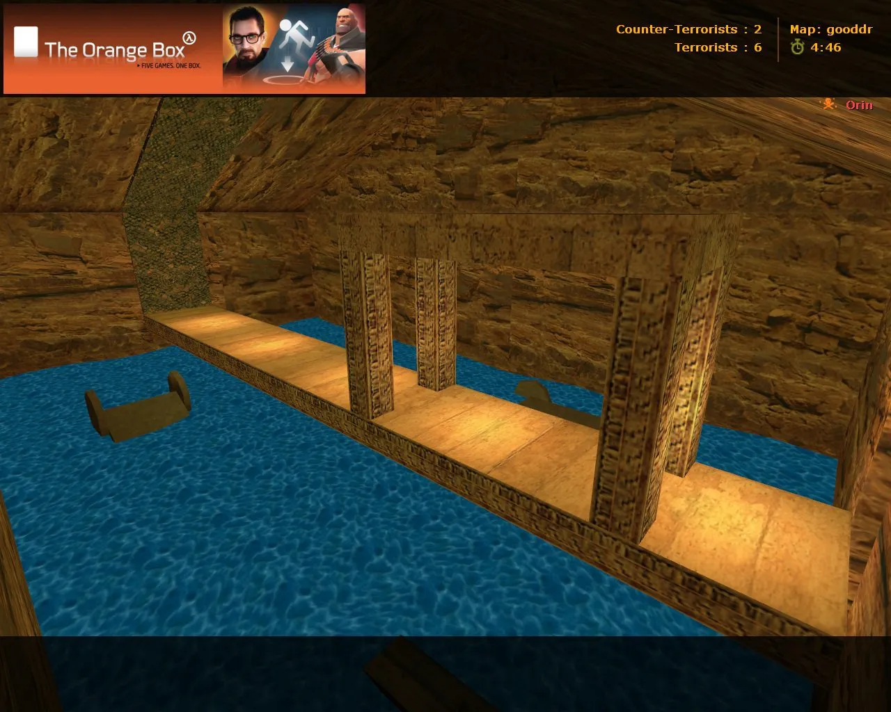 deathrun_dustdivi2_final для CS 1.6: баланс сторон, точки, .nav и оптимизация карты - скриншот 6