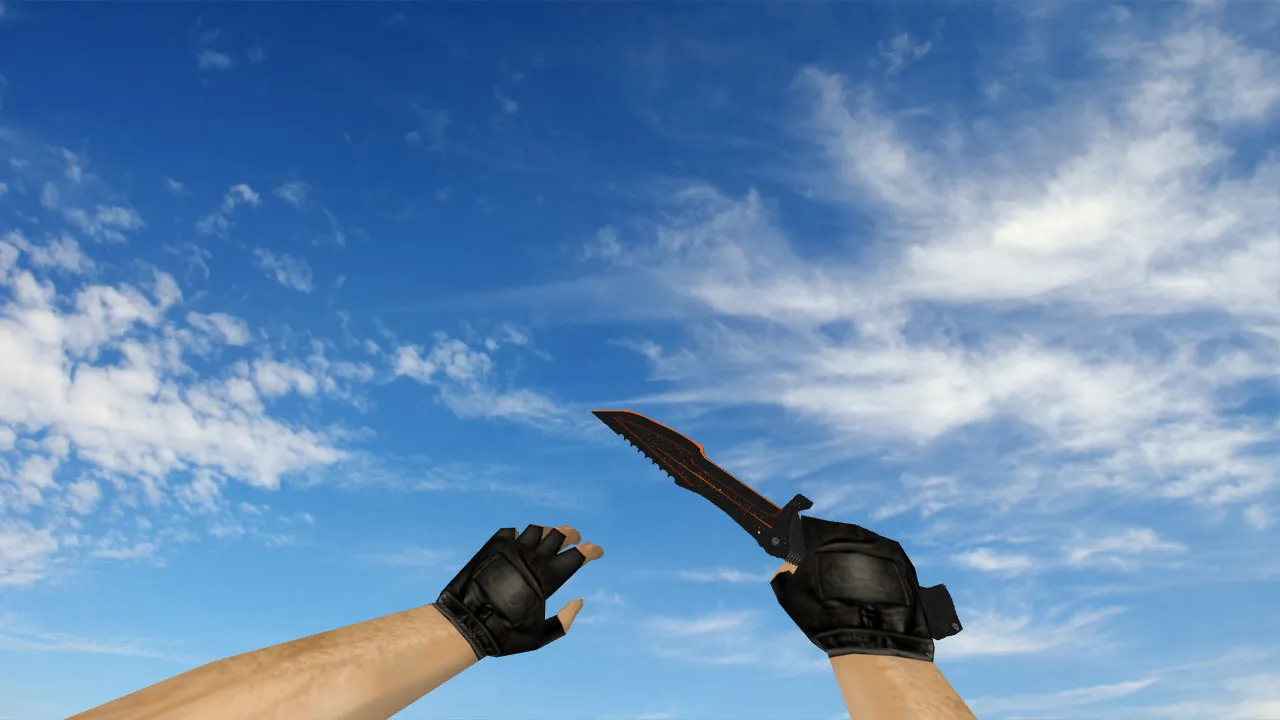 Модель «Huntsman Knife Lavale» v_ p_ w_ для CS 1.6: звуки, анимация осмотра, текстуры и настройка - скриншот 3