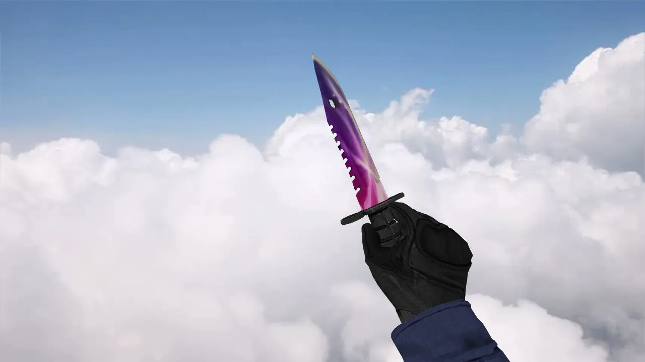 Модель ножа Bayonet M9 Spectrum для CS 1.6: v_, w_, p_ файлы, звуковое сопровождение, анимация осмотра и качество текстур - скриншот 2