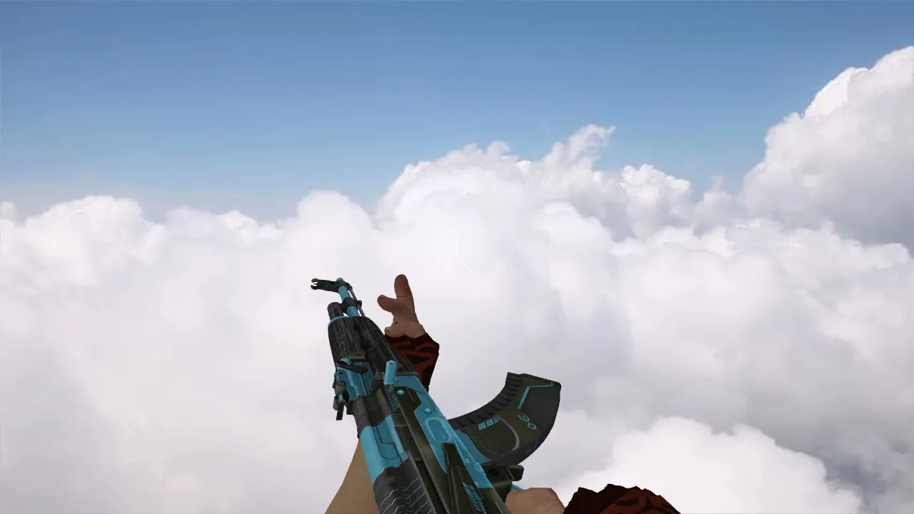 Модель «AK-47 Luanmat Blue» для CS 1.6: уникальный дизайн и высокое качество - скриншот 3