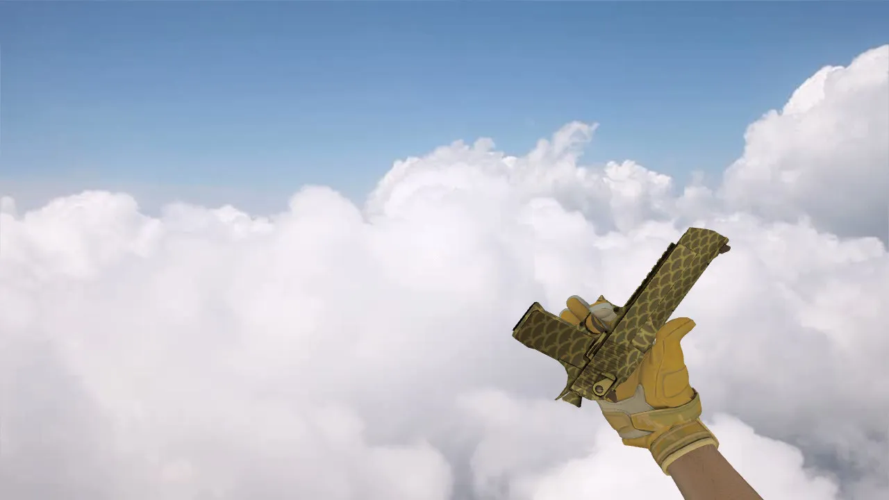 Модель «Deagle Золотой карп» для CS 1.6 – качественная замена - скриншот 1