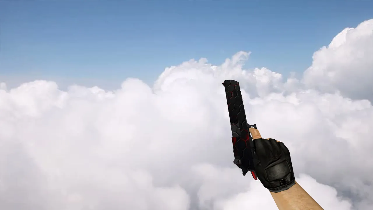 Модель «Deagle Red Black Carbon» для CS 1.6: стильное исполнение и высокое качество - скриншот 2