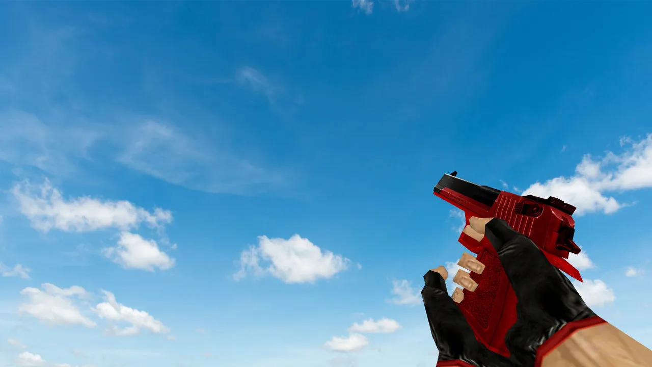 Скин Default Deagle Black and Red для CS 1.6 - Всё для Игры - скриншот 2