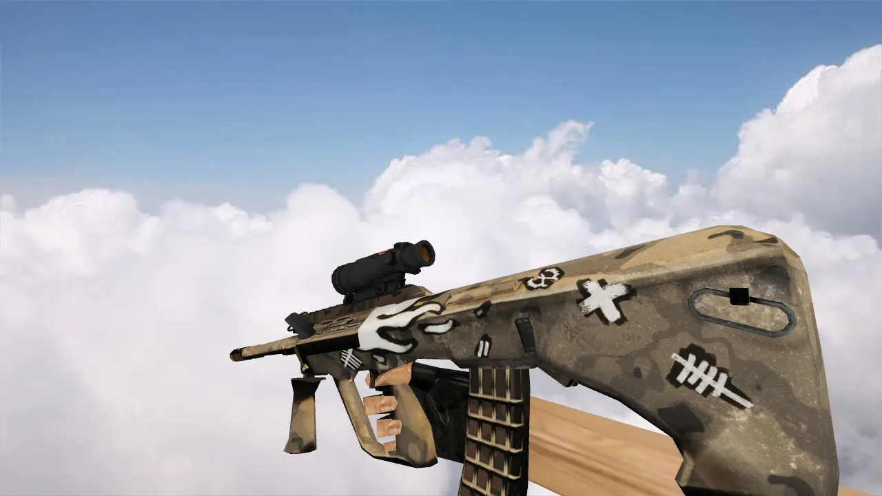 Модель AUG Desert Revolt для CS 1.6 - Качественная замена - скриншот 1