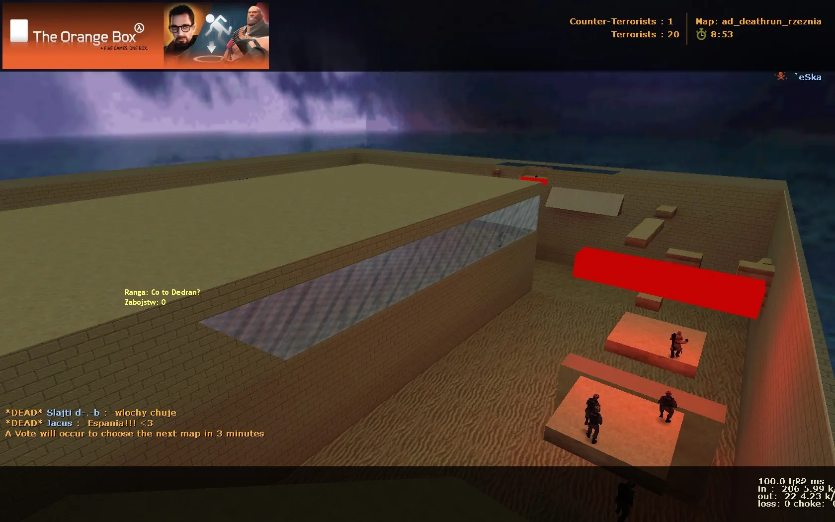 ad_deathrun_rzeznia — Deathrun карта для CS 1.6: точки, маршруты и настройка сервера - скриншот 2