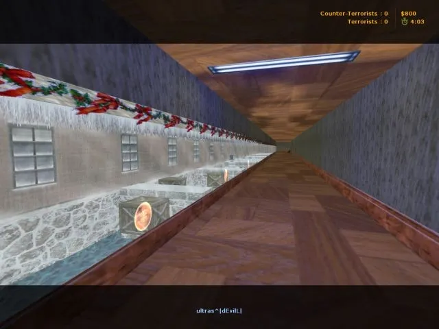 deathrun_alleywinter для CS 1.6: тактики за Т/КТ, точки, навигация ботов и оптимизация карты - скриншот 2