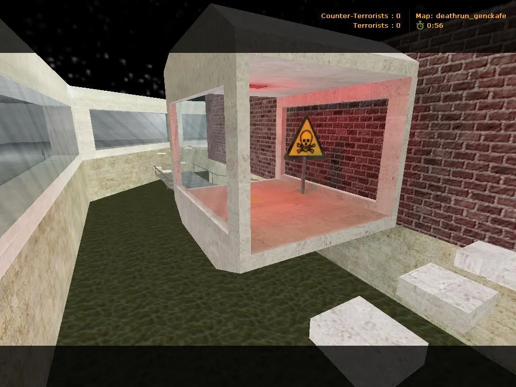 deathrun_genckafe для CS 1.6: deathrun карта, точки, респаун ловушек и настройка под локалку - скриншот 2