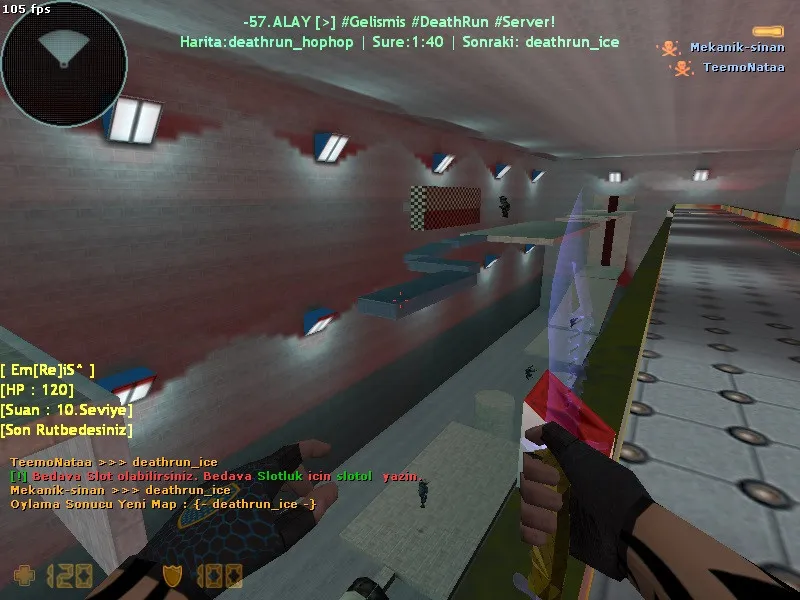 deathrun_hophop для CS 1.6: карта deathrun, точки, .nav для ботов и оптимизация под старые ПК - скриншот 10