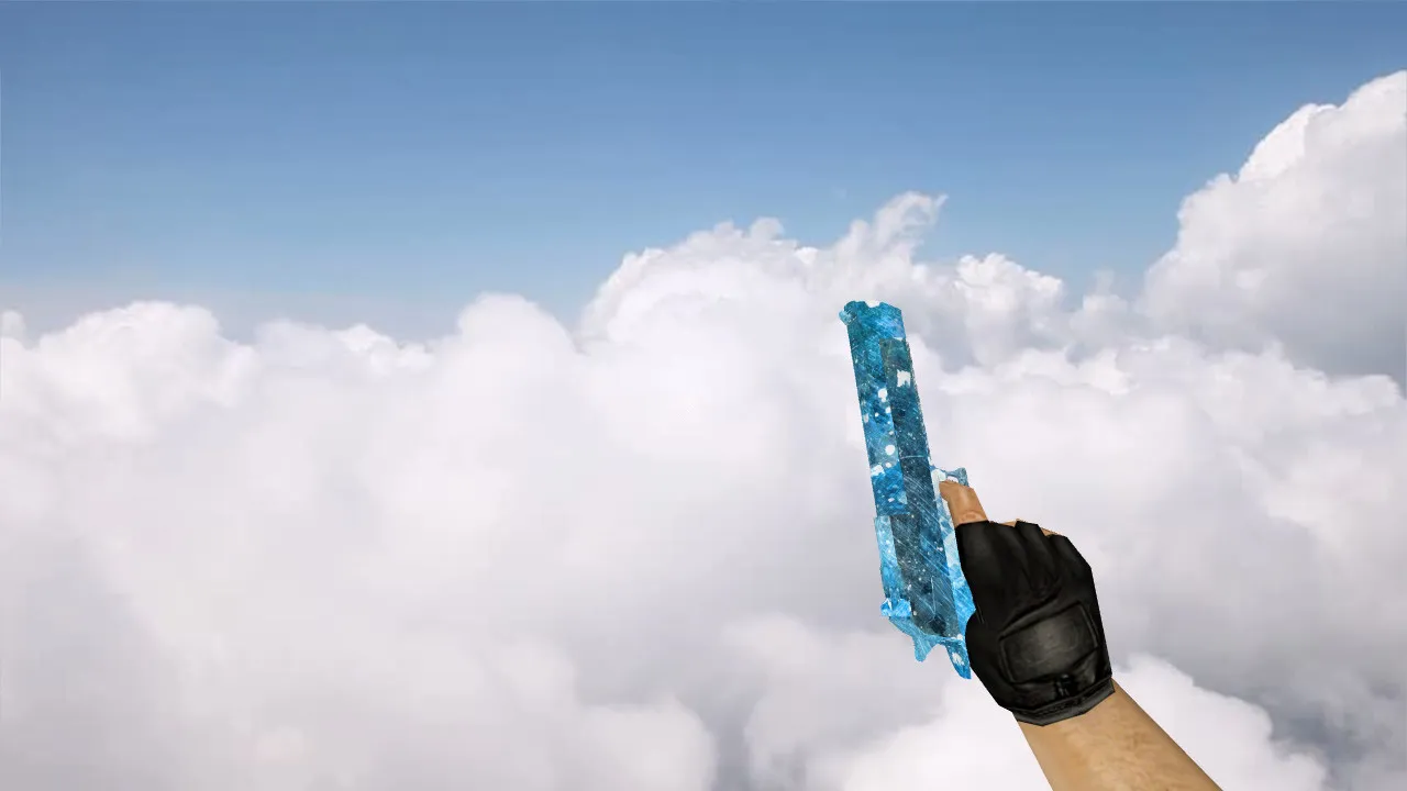 Модель Deagle «Голубой кристалл» для CS 1.6 - скриншот 2