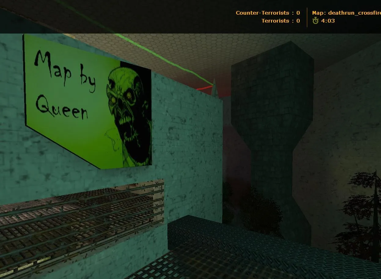 deathrun_crossfire для CS 1.6: deathrun-карта, контрольные точки, ловушки, навигация для ботов и оптимизация - скриншот 1