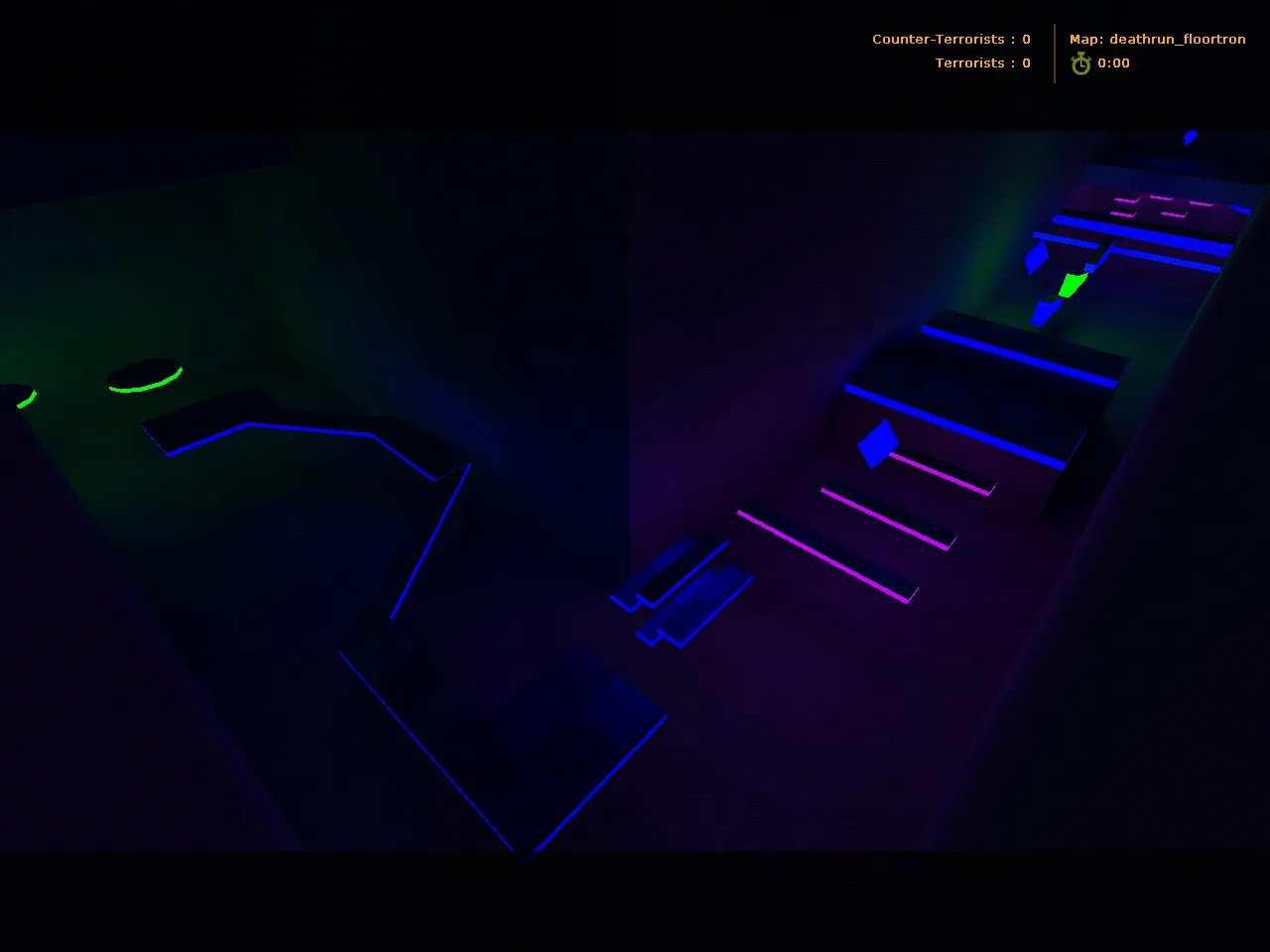 deathrun_floortron для CS 1.6: Deathrun-карта, маршруты, точки, .nav и оптимизация - скриншот 2