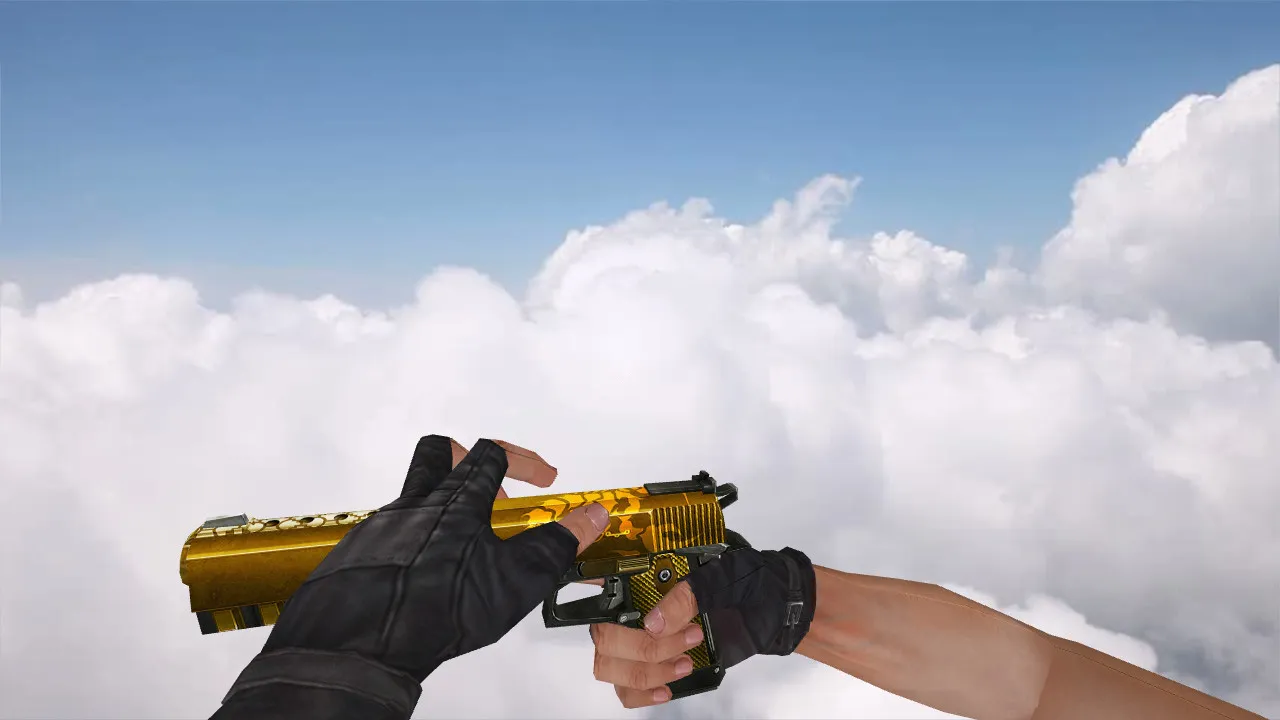 Модель Infinity Golden Scorpion для CS 1.6 – Качественная замена Five Seven - скриншот 3