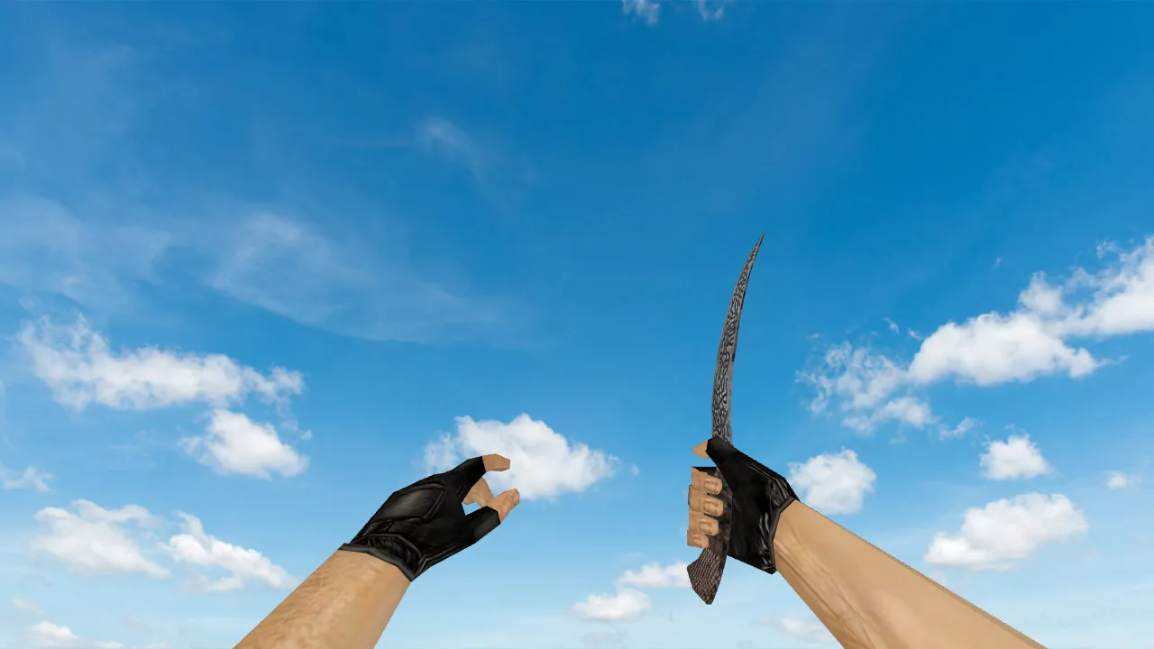 Модель «Engraved knife» для CS 1.6: v_ и p_ модели, звуки, анимация осмотра, качество текстур - скриншот 1