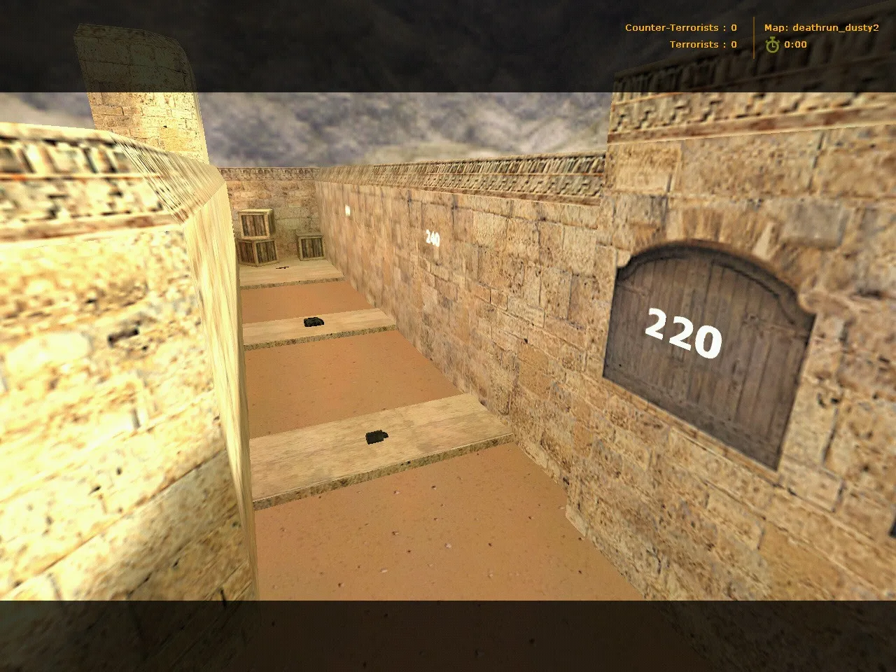 deathrun_dusty2 для CS 1.6: тактики, точки, .nav и оптимизация карт - скриншот 6