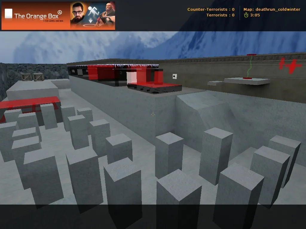 deathrun_coldwinter для CS 1.6: карта deathrun, тактики CT/T, точки, .nav, оптимизация wpoly/epoly - скриншот 1