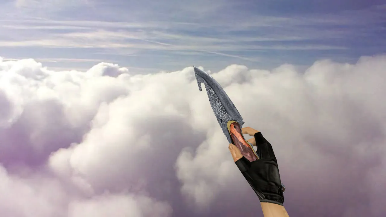 Модель «Gut Knife Bushcraft» для CS 1.6: v_ и p_ модели, звук, анимация осмотра и текстуры - скриншот 2